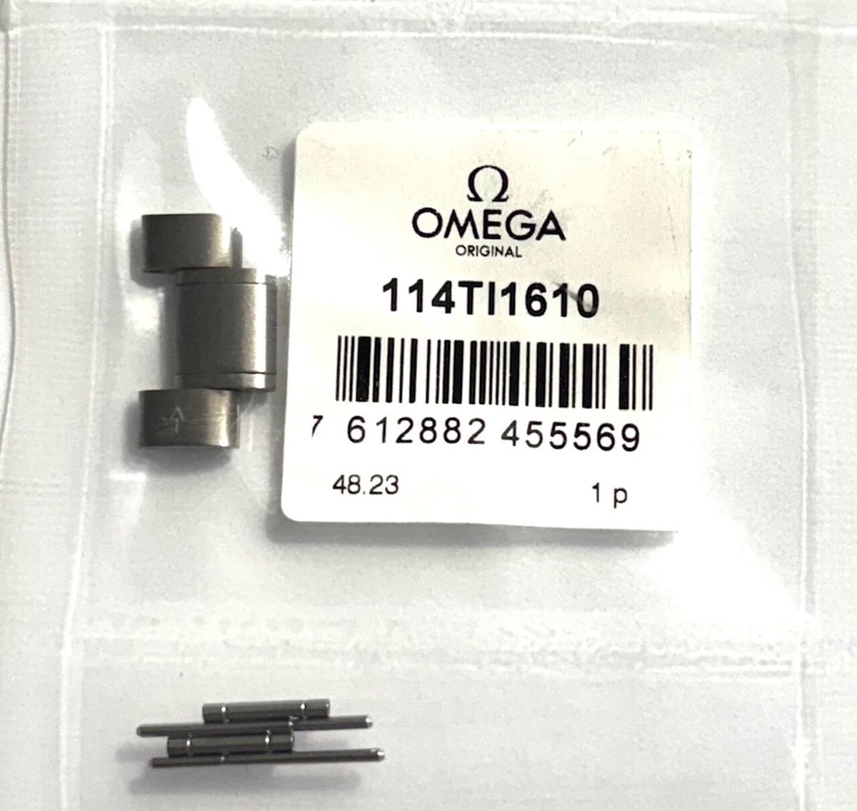 Authentic! Omega Seamaster TITANIUM Watch Link For Bracelet # 1610