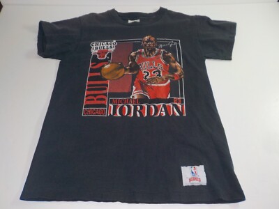 Michael Jordan T Shirt Large NUTMEG CHICAGO BULLS Vintage Single