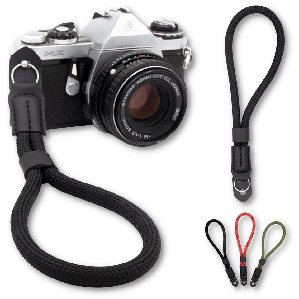 LENS-AID Kamera Handschlaufe aus Seil Handgelenk Wrist Strap für DSLR, DSLM Kameras