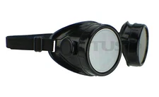 Titus Aviation Biker Motorcycle Goggles Safety Glasses DOT ANSI Z87 MIrror Lens