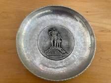 Vintage William Tell Hand Hammered Aluminum Dish Sigg Sigal Switzerland