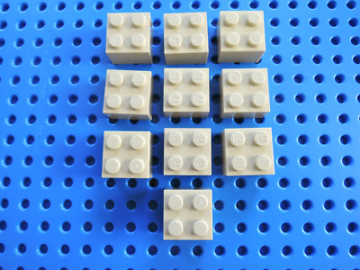 LEGO 10 x Stein Basic Baustein hoch 3003 2x2  beige tan 