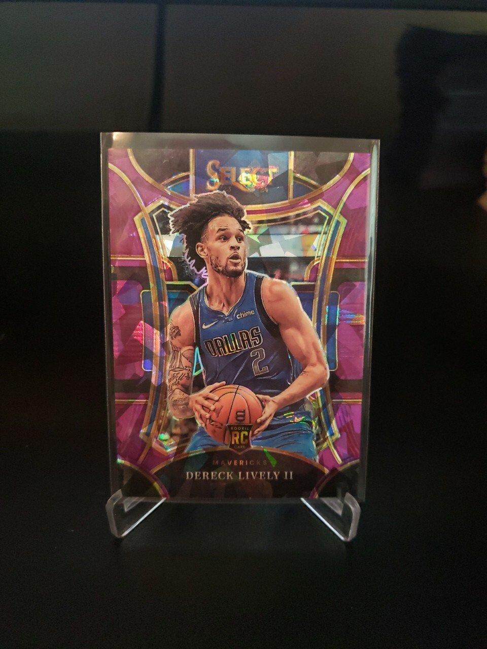 Dereck Lively II 2023-24 Select Rookie Mezzanine Purple Ice Prizm 8/99 Mavericks