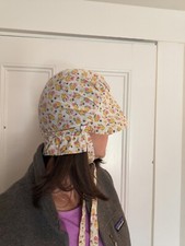 Women's Pioneer Bonnet Floral Prairie Bonnet Historical