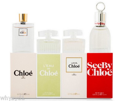 Chloe perfume Miniature 4-Piece Gift Set Inc see by chloe EDP 5ml  Australia
