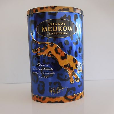Empty wine box cognac MEUKOW Félin VSOP SUPERIOR VIROJANGLOR PARIS