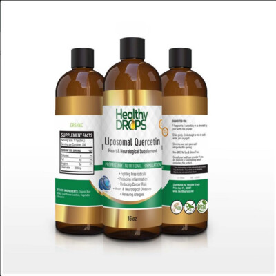 LIPOSOMAL QUERCETIN ORGANIC LIQUID Non GMO 16oz Exp: 12/2026