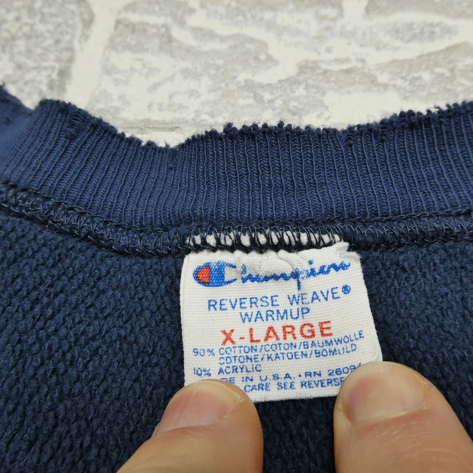 VINTAGE Champion Reverse Weave Warmup Sweatshirt University of Northern Iowa 80s - Image 3 of 4