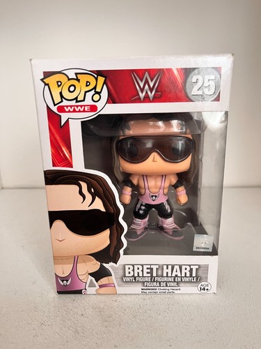 Figura De Lucha Libre WWF Bret Hart Funko Pop Vinyl Serie #25 En Caja