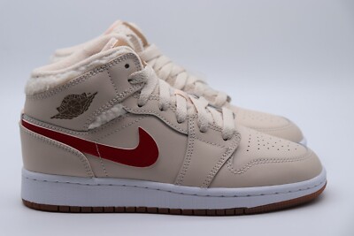 NIKE JORDAN 1 MID UTL GS FLEECE SNEAKER DO2207-264 UNISEX KINDER MÄDCHEN JUNGEN UK3