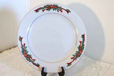 TIENSHAN FINE CHINA POINSETTIA RIBBON 10 5/8