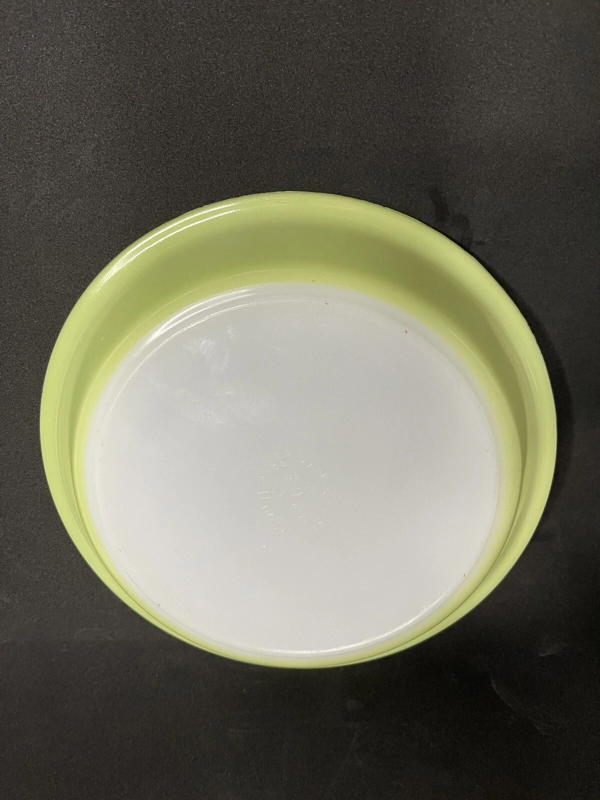 Pyrex Lime Green Pie Baking Dish 9 In Vintage Made USA Milk Glass 909