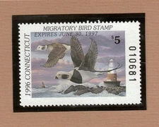 CT4 - Connecticut State Duck Stamp. MNH. OG.
