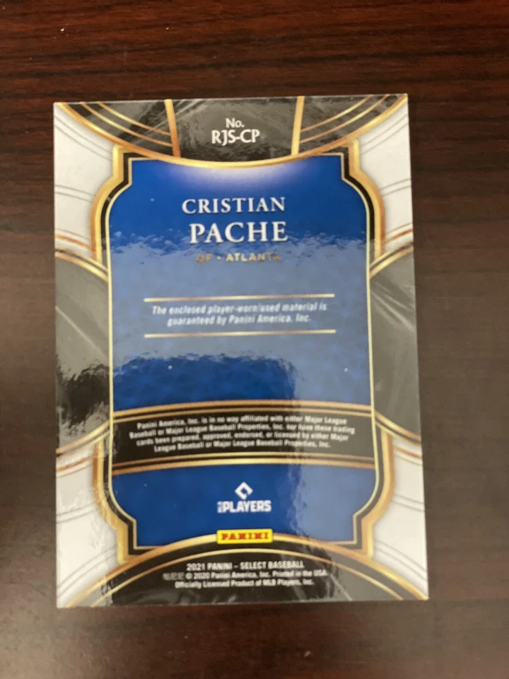 2021 Panini Select Baseball Christian Pache RC Patch #RJS-CP - Image 2 of 2