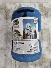 NEW Disney Star Wars The Mandalorian Grogu "The Child" Baby Yoda Plush Throw