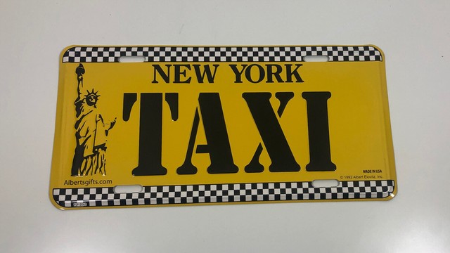 New York Taxi License Plate Official Size Embossed New York City new-york-taxi-license-plate-official-size-embossed-new-york-city