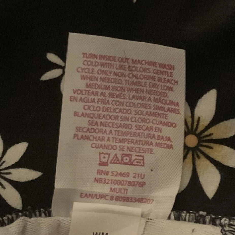 No Boundaries Juniors Ankle Leggings Daisy Black