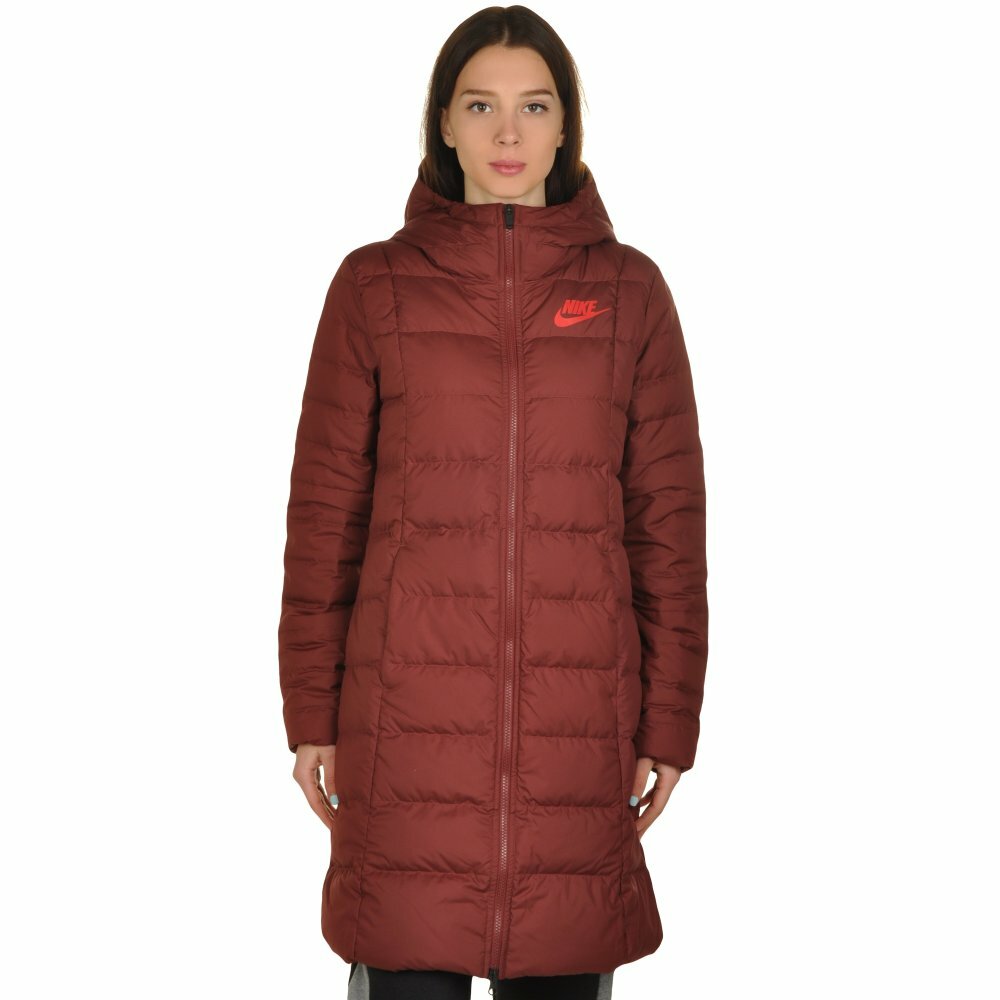 Nike Women's NSW 550 Down Fill Hooded Parka Coat Jacket Full Zip
