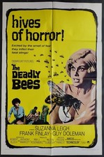 Sexy Suzanna Leigh Frank Finlay DEADLY BEES original 1967 movie poster 1201 e