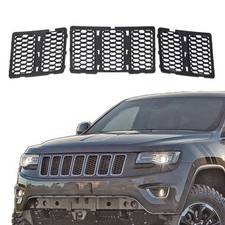 For Jeep Grand Cherokee 2014-2016 Front Grill Cover Mesh Grille Black Insert Kit