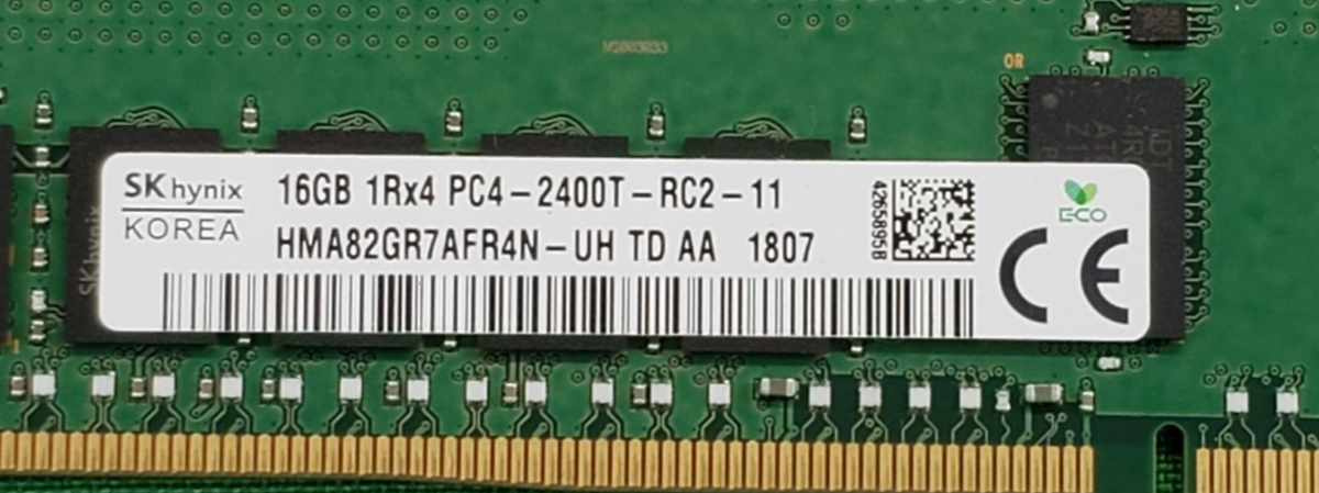 サーバー用メモリ】SKhynix 16GB 1Rx4 PC4-2400T-RC2-11/SAMSUNG 16GB 