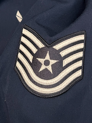 USAF Air Force Jacket Men's 50R Blue Bomber Flight Uniform DSCP