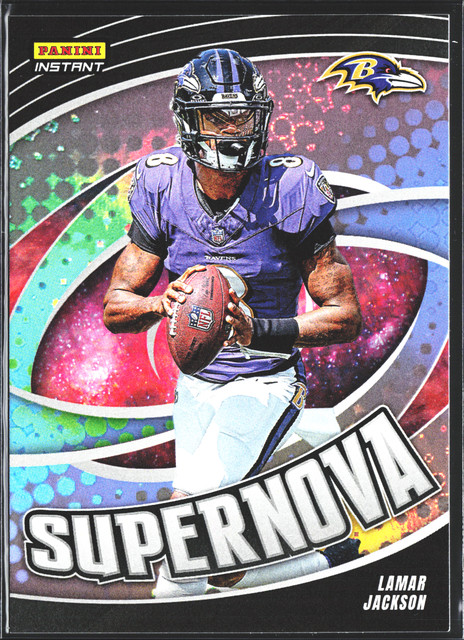 Lamar Jackson 2024 Panini Instant Supernova LIMITED/451