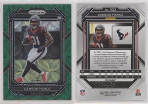 2022 Panini Prizm Rookies Green Scope Prizm /75 Dameon Pierce #322 Rookie RC
