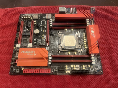 FOR PARTS ASRock Fatal1ty X99X Killer ATX Motherboard Intel i7-5820k