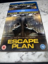 Escape Plan Blu-ray w/ Lenticular Slipcover – Like New Condition