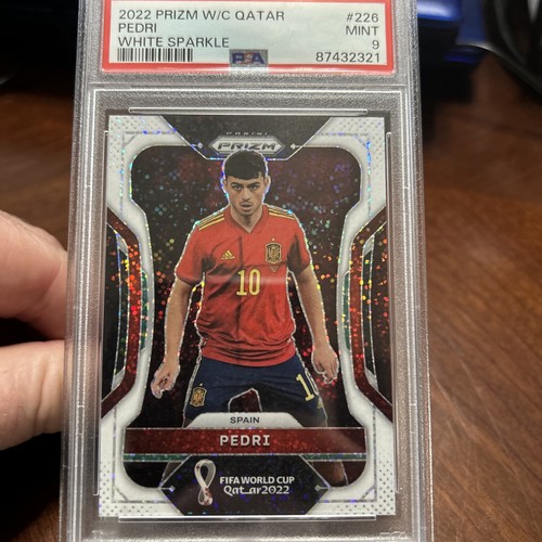 2022 PANINI PRIZM WORLD CUP QATAR #226 PEDRI WHITE SPARKLE