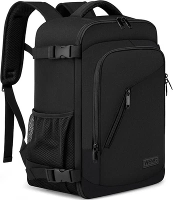 WENIG Sac À Dos Ordinateur 15,6 Pouces Anti-Vol USB Étanche Noir - Photo 1/4