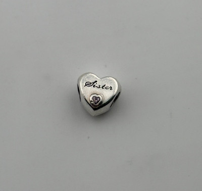 925 ALE Schwester Liebe Herz Charm