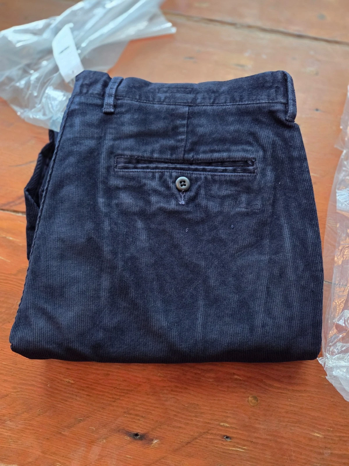 NWT J Crew Pants Mens 36x30 Navy Corduroy Classic Straight