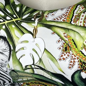 Lise Charmel Size 10E Floral Zebra One Piece Wired Tropical Swimsuit France