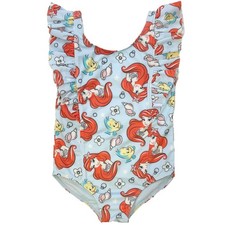 Ariel The Little Mermaid Toddler Girls Ruffle Swimsuit