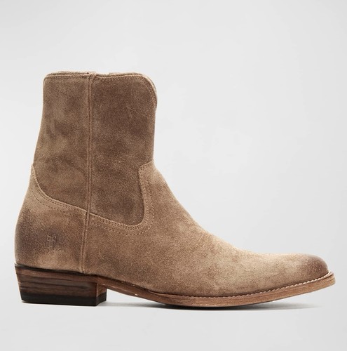 FRYE Herren "Austin Inside Zip" Abgenutzt Wildleder Westernstiefel 9,5 D $ 388+ NEU - Bild 4 von 20