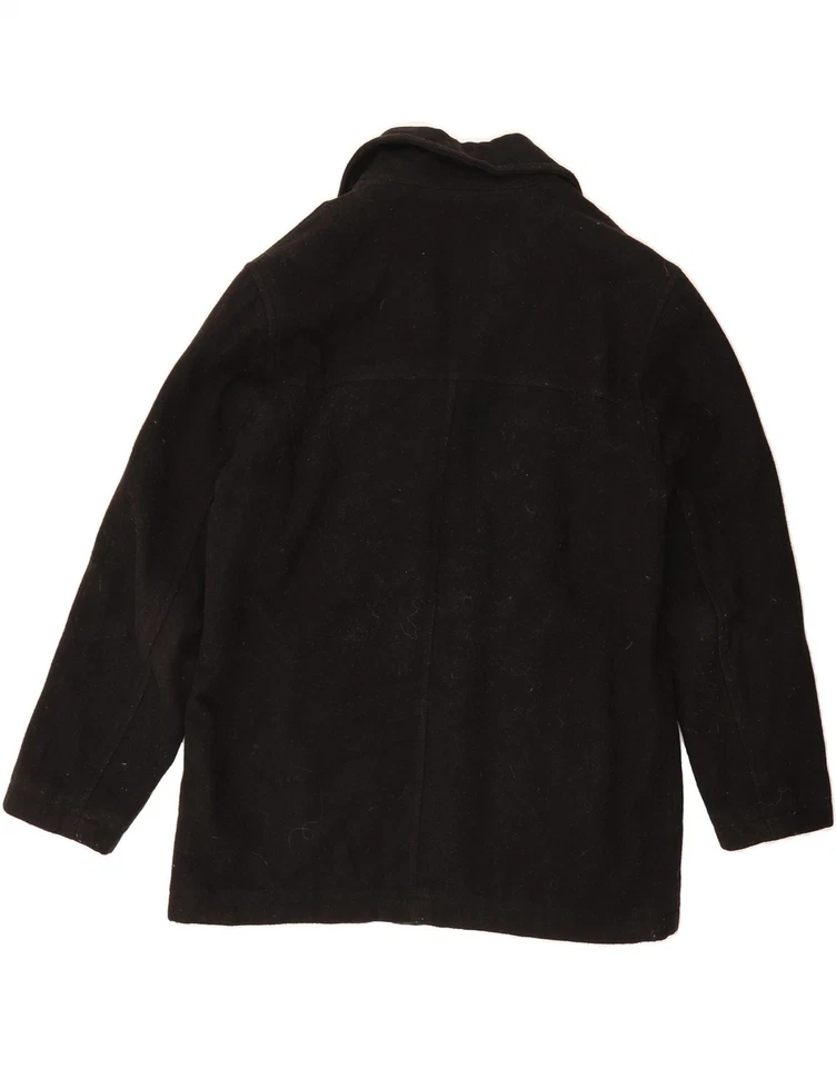 DOCKERS Mens 3 Button Blazer Jacket UK 38 Medium Black Wool AD02 - Image 2 of 3