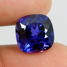 9.30 Ct Natural D Block Tanzanite Radiant Cut Purple Blue Certified AAA Gemstone