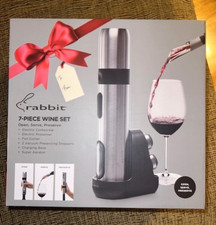 Rabbit 7 piece wine set Cork Remover & Aerato...