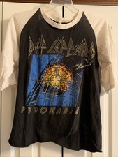 Def Leppard 1983 Pyromania Tour Rock Band Concert T-Shirt Size L