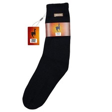 HANDMADE ANDEAN ALPACA MID CALF BLACK SOCKS
