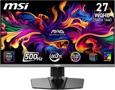 MSI MAG 272QP QD-OLED X50 27-Inch WQHD Gaming Monitor, 2560 x 1440 Quantum Dot