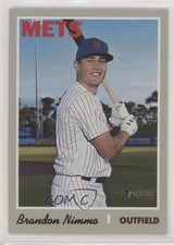2019 Topps Heritage French Text OPC Back Brandon Nimmo #431 1b3