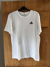 T-shirt Adidas uomo manica corta bianca taglia small 100% cotone girocollo