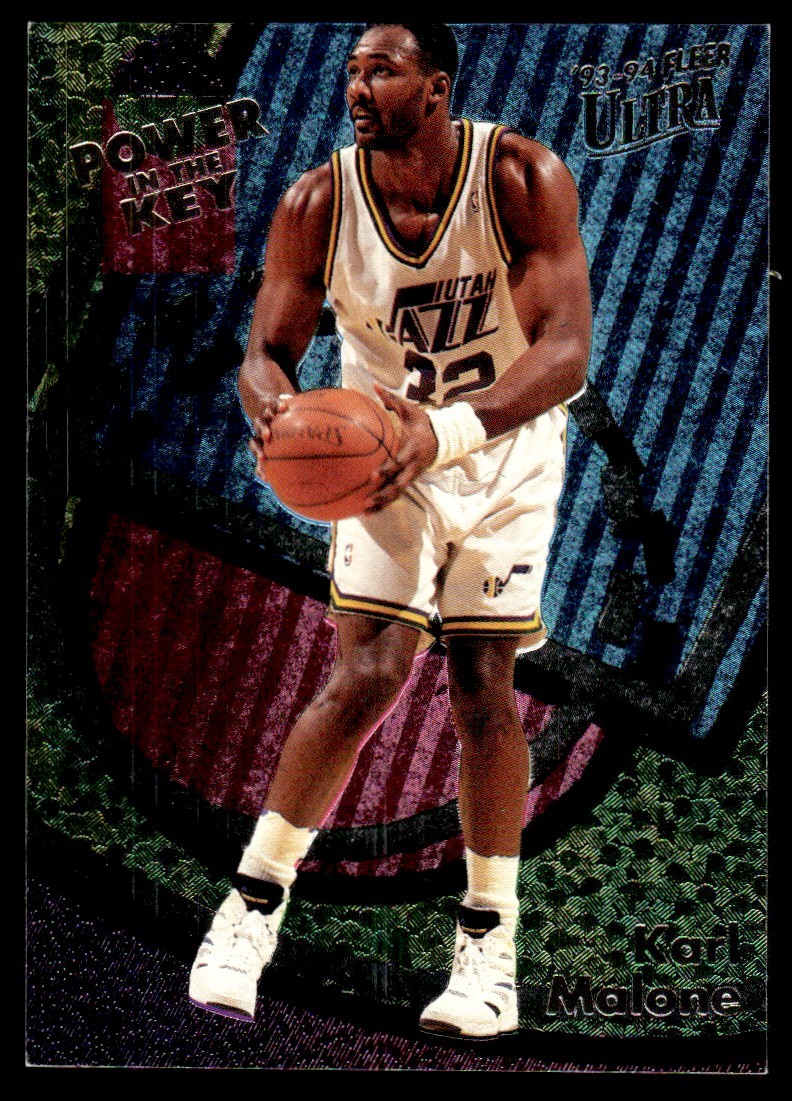 1993-94 Fleer Ultra Power In The Key Karl Malone Utah Jazz #3