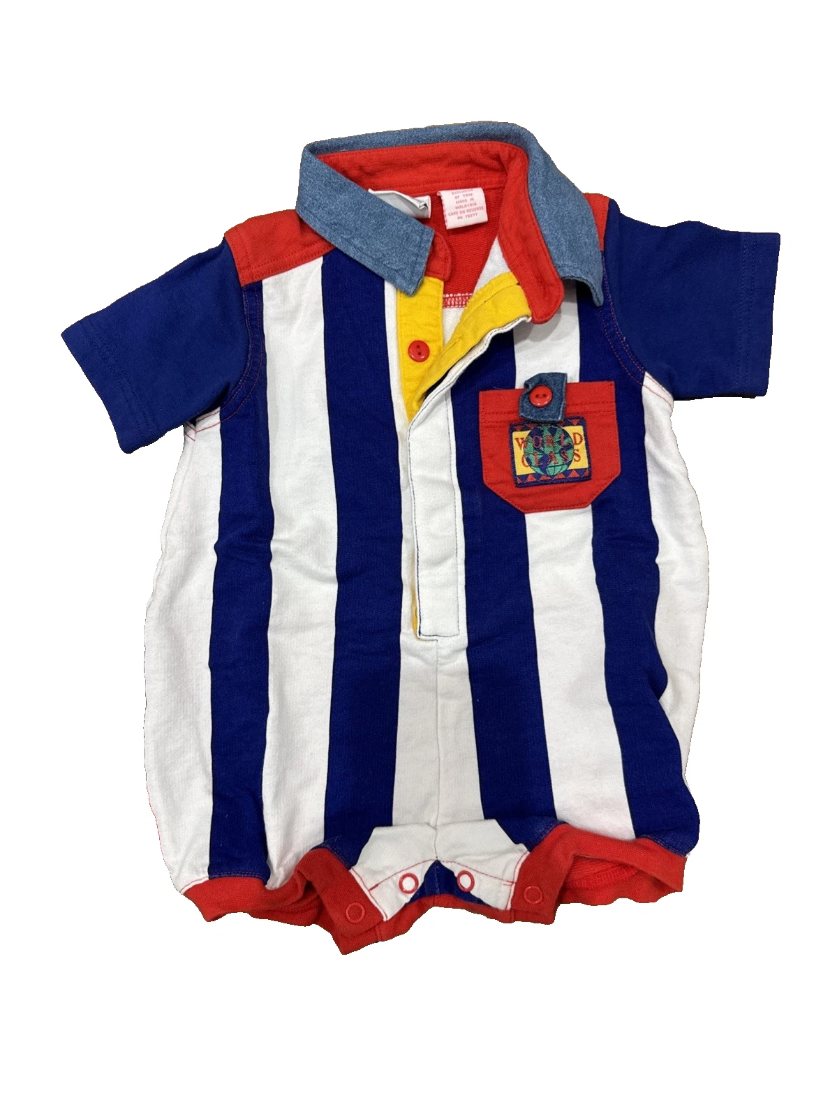 Vintage Small Steps Baby Boy’s Size 18month Golf Casual Romper Jumper Outfit