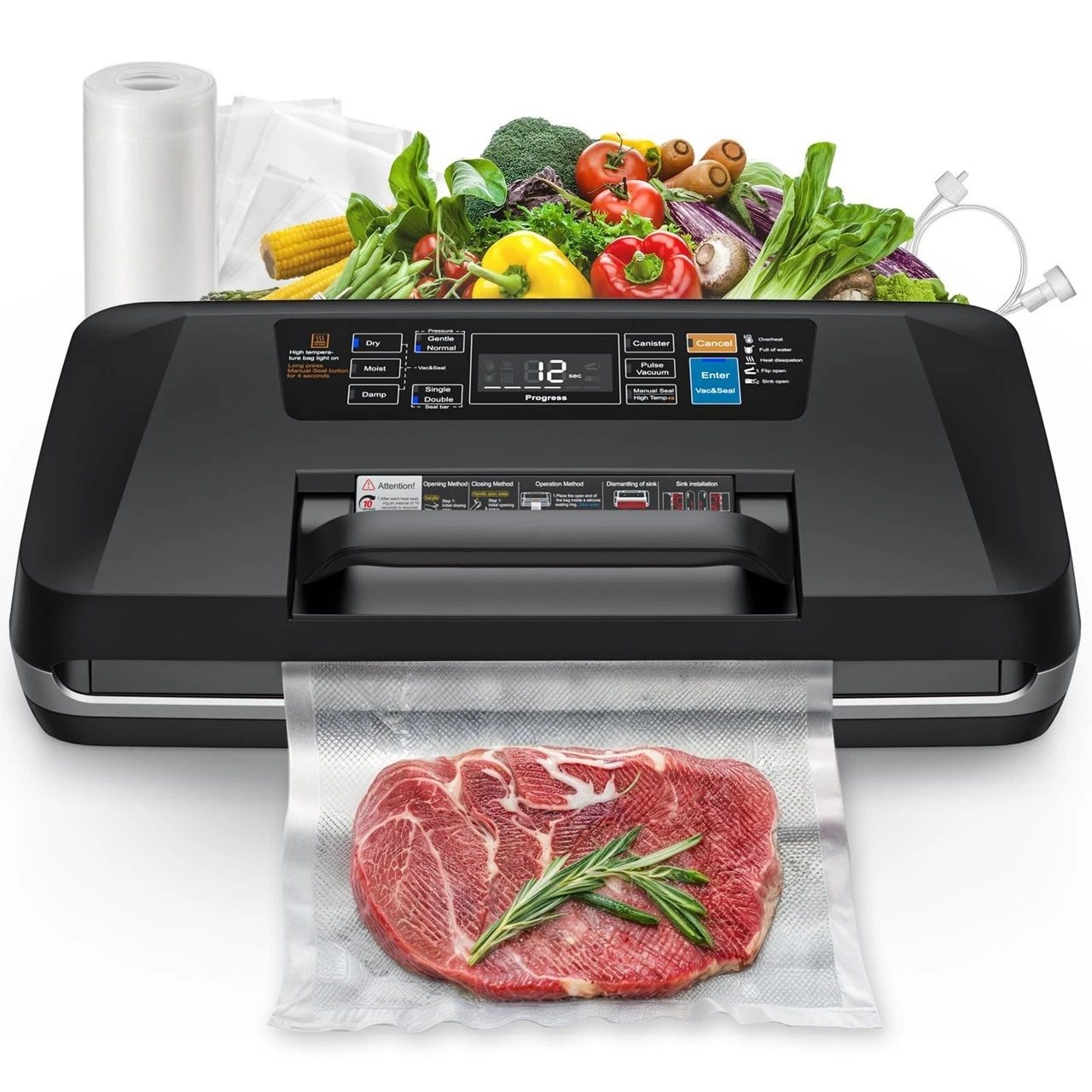 Vacuum Sealer Machine with 95KPa Suction – Full Automatic Commercial Grade Seale