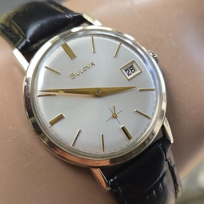 BULOVA ブローバ 1964年 10金張 10K RGP Vintage BULOVA date king 