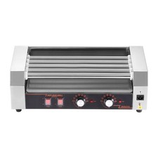 Uimoso 12 Hot Dog Roller Grill Machine with 5 Rollers, 750W Electric Cooker